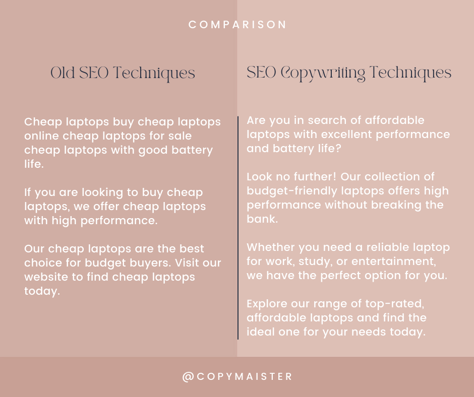 old seo vs seo copywriting