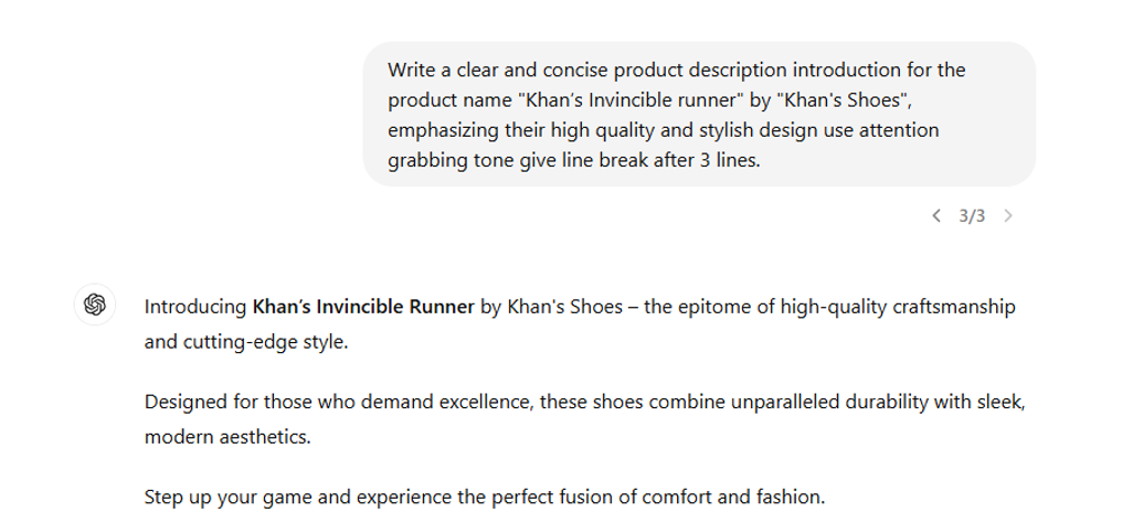 product desc